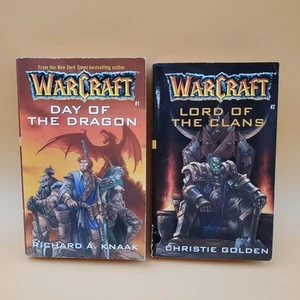 Menge 2 Warcraft Taschenbücher Blizzard Tag des Drachen/Herr der Clans - Bild 1 von 18
