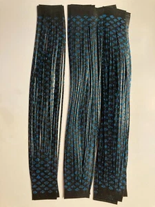 12 SILICONE TABS  ***  BLACK BLUE GLITTER SCALE*** - Picture 1 of 1