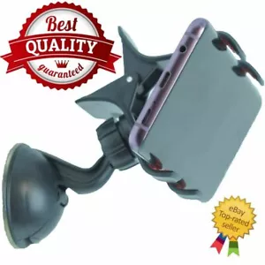 360° Car Windshield Mount Holder Cradle Stand for iPhone Samsung Mobile GPS - Picture 1 of 11