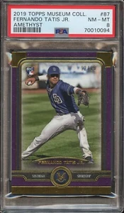 PSA 8 2019 TOPPS MUSEUM COLLECTION #87 *AMETHYST* FERNANDO TATIS JR RC /99 POP 3 - Picture 1 of 2