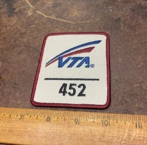 Santa Clara Valley Transit Authority - VTA 452 Embroidered Patch (NOS) - Picture 1 of 6