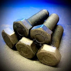 M10 M12 M14 M16 M18 M20 Fine Pitch Hex Set Bolt HT 10.9 Self Colour - Picture 1 of 11