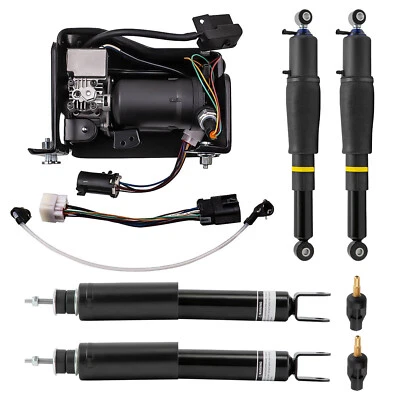 Front&Rear Air Shocks Struts+Compressor for Cadillac Escalade GMC Suburban Yukon - Изображение 1 из 4