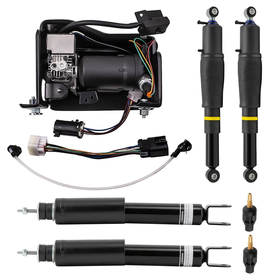 Front&Rear Air Shocks Struts+Compressor for Cadillac Escalade GMC Suburban Yukon - Image 1 of 4