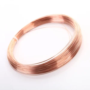 T2 Pure Copper Round Wire 0.2mm to 5mm Dia Solid Bare VARIOUS LENGTHS AVAILABLE - Picture 1 of 9