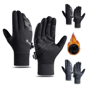 Fall Winter Gloves Windproof Thermal Touchscreen Casual Soft Lining Warm Mittens - Picture 1 of 14