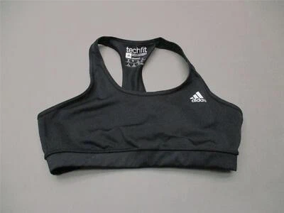 Adidas Size M Womens Black Wireless Unlined Medium Compression Sports Bra 3N - Image 1 of 4
