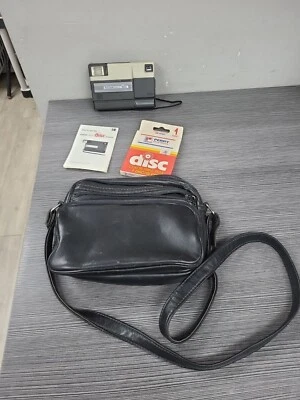 Kodak Tele-Challenger Disc Vintage Point & Shoot Camera Untested W/ Manual 1987 - Image 1 of 4