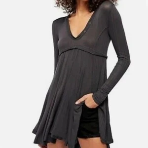 Free People Birdie Babydoll Henley Top Women's XS Bella Swan Twilight Casual - Picture 1 of 8