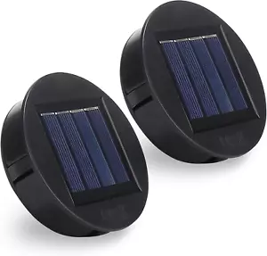 2 Pack Solar Lights Replacement Top, Solar Light Parts, LED Solar Panel Lantern - Picture 1 of 12