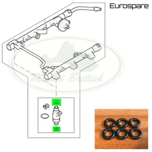 LAND ROVER FUEL INJECTOR O RING x6 FREELANDER V6 2.5L MKD000010L EURO - Bild 1 von 1