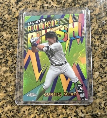 2024 Topps Chrome #CERR-6 All-Etch Rookie Rush Curtis Mead Tampa Bay Rays Rookie - Image 1 of 2