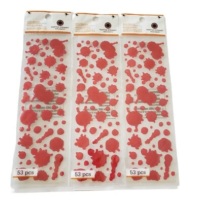Lote de 3 paquetes de pegatinas de álbumes de recortes de Halloween de vacaciones de Martha Stewart nuevas Foto 1 de 2
