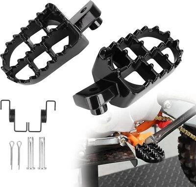 Dirt Bike Pedals Fat Foot Pegs 2X for Yamaha PW50 PW80 TW200 Honda XR/CRF 50/70 - Image 1 of 4