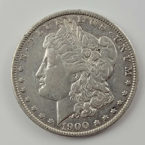 1900-P Morgan Silver Dollar USA Silver Coin 90% Silver Cover