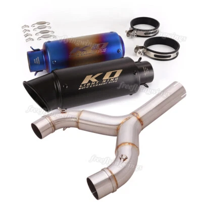 Puntas silenciadoras de tubo de escape 51 mm deslizables para Aprilia Shiver 750 2008-2017 Foto 1 de 4