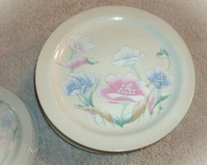 PASTELL BLUMENSTEINZEUG "IMPERIAL GARDEN" Vintage Auslaufmodell selten SPEISETELLER - Bild 1 von 4
