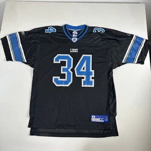 Camiseta de fútbol americano Detroit Lions Kevin Smith #34 Reebok para hombre XL negra - Imagen 1 de 11