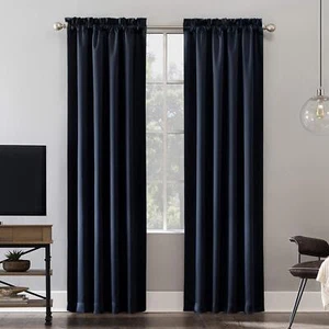 Sun Zero Oslo Theater Grade Extreme Total Blackout Rod Pocket Curtain Panel - Picture 1 of 5