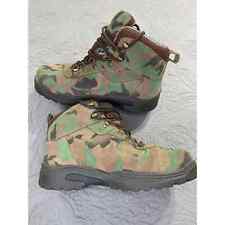 Drew Rockford Camo Boots 8 6E 45 Leather 40808 Gently Used Oversized Camouflage