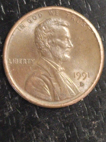 1991 D Lincoln Memorial Penny,, DDR- 001 Coin Error, See pictures for Details Cover