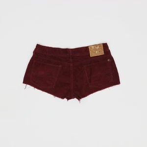 Jack Wills Womens 26w Burgundy Cords Hot Pants Shorts - Picture 1 of 1