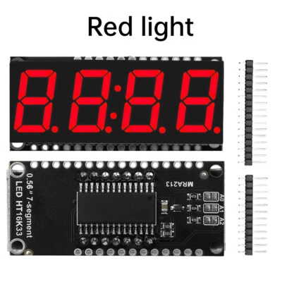 HT16K33 LED Display Module 4 Digit 7 Segment 0.56 inch Time Clock Module I2C - Image 1 of 4