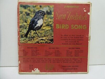 A Treasury Of New Zealand Bird Songs Kenneth Jean Bigwood Boxed Set 3 45 Singles • 35.76€