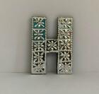 LETTER H - 10cm ALUMINIUM LETTERS NUMBERS ALPHABET WALL HANGING GIFT SIGN NAMES