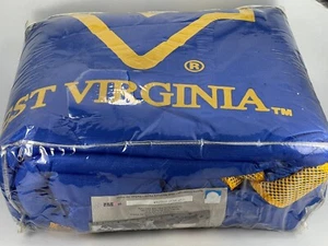 West Virginia University WVU SideLines College Logo Comforter Twin 66"x86" - NOS - Picture 1 of 10