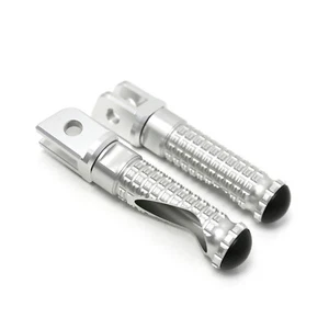 MPRO Silver CNC Front Foot Pegs Fit BMW R nineT 14 15 16 17 18 - Foto 1 di 7