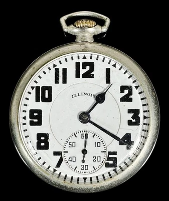 1929 Illinois Bunn Special Type III 60 Hour 21J, 6 Adj Pocket Watch, Running 16S - Image 1 of 4