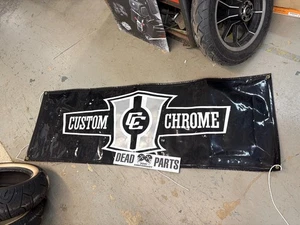 Harley Custom Chrome CCI 6' garage man cave biker wall banner - Bild 1 von 2
