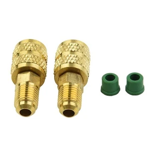 High Performance 5/16 SAE Female 1/4 SAE Male AC Adapter Brass Construction - Picture 1 of 12