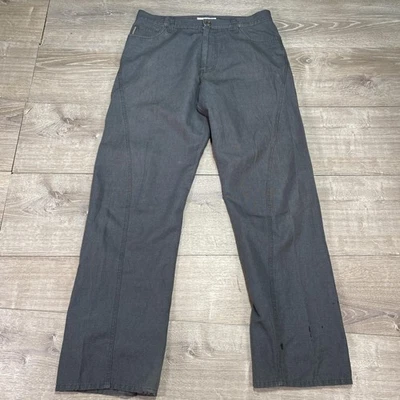 AX Armani Exchange Chino Pants Mens 34 Gray Linen Blend Five Pocket Casual - Image 1 of 4