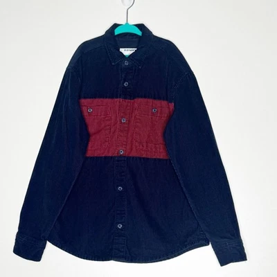 Camisa Pana Old Navy 2024 Manga Larga Bloque de Color Niños Talla 10-12 Grande Foto 1 de 4