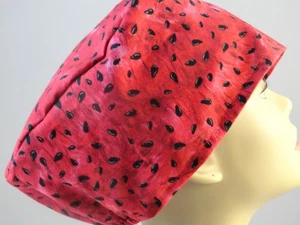 Cappello scrub donna, tanti semi di anguria, elastico stile euro nella parte posteriore - Foto 1 di 3