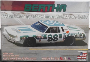 SALVINOS #88 GATORADE BERTHA D. WALTRIP 1978 MONTE CARLO STOCK CAR KIT - 1/25 - Picture 1 of 5