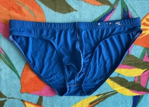 Men's Sexy Royal Blue Size L Brave Person Unlined Bikini Swimsuit Swimwear - Picture 1 of 18