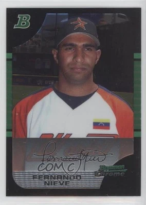 2005 Bowman Draft Chrome Fernando Nieve #BDP128 - Image 1 of 2