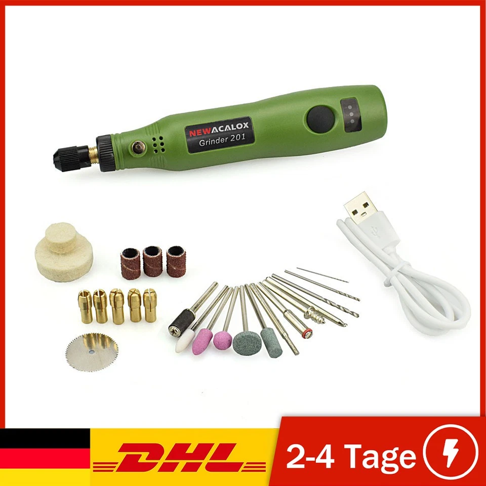 25Tlg Mini Dremel Multifunktionswerkzeug USB Akku für Mehrzweck Drehwerkzeug - Bild 1 von 4