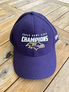 Baltimore Ravens Super Bowl Champions NFL lila Mütze New Era passt Cap top - Bild 1 von 10