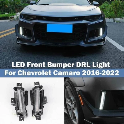 Led Front Bumper Light Lamps Drl Turn Signal Refit For Chevrolet Camaro 16-2022 Foto 1 de 4