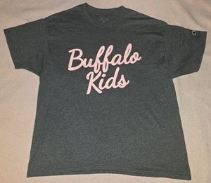 Auténtica Camisa BUFFALO KIDS Griselda Westside Gunn GRIS/ROSA 187 XL CHAMPION - Imagen 1 de 3
