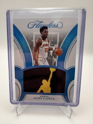 2024-25 Panini Flawless Clint Capela 1/1 Jumpman Logo Patch! - Image 1 of 3
