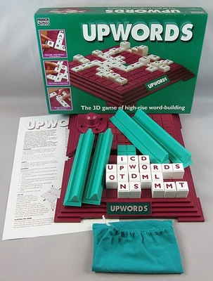 Upwords Board Game Parker Games 1996 3D Word Building Game 2-6 Players 9+ - Image 1 of 4