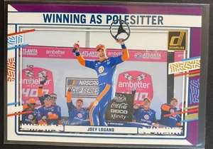 Joey Logano - 2024 Panini - Donruss NASCAR Purple Racing Card #186 Serial #97/99 - Picture 1 of 2