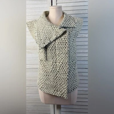 Chaleco estampado geométrico Suno. Crema/gris. Excelente estado. Pequeño Foto 1 de 4