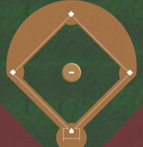 Großes Baseballfeld für Sammlerdörfer - Alleinstellungsmerkmal für Dept 56 Lemax - Bild 1 von 7