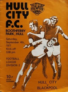 Hull City v Blackpool 1971-72 - Division 2 - 4 September 1971 - Picture 1 of 1